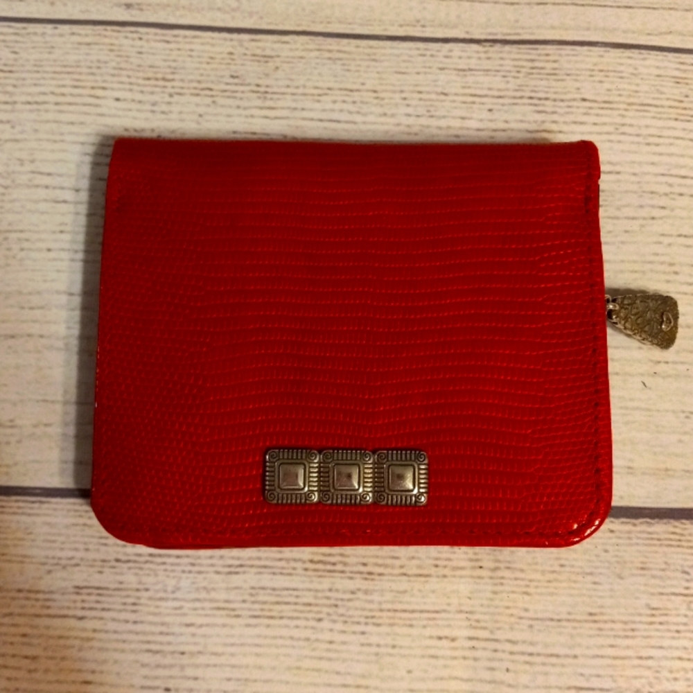 Brighton Wallet Small Red/ Black EUC